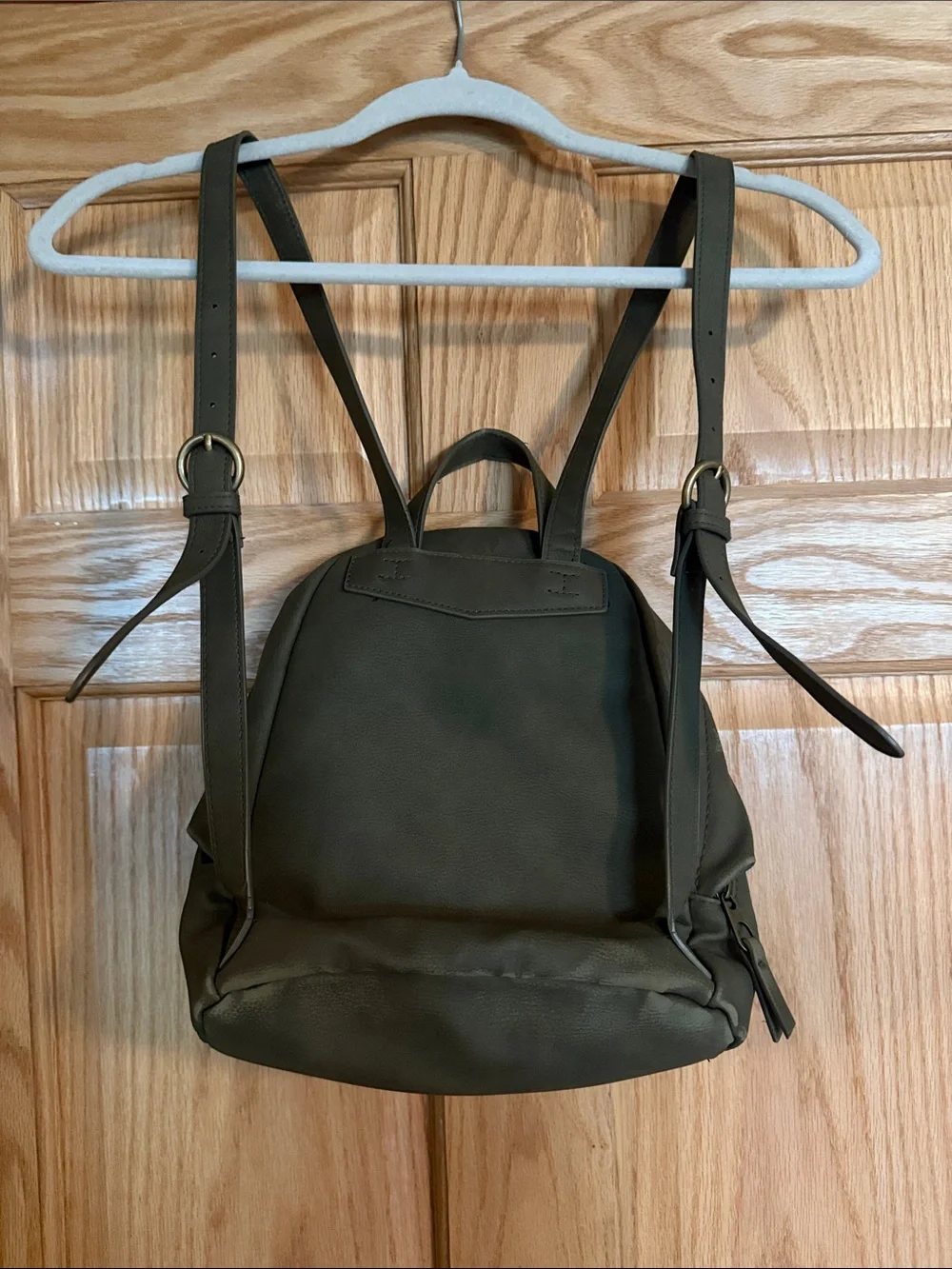 Olive Green Mini Backpack